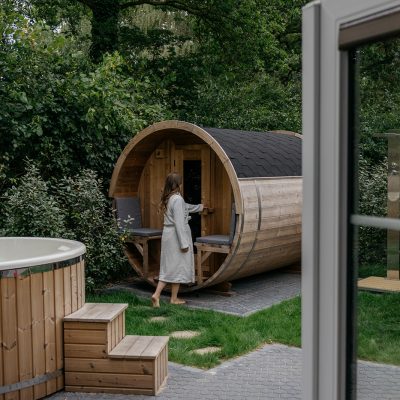 Boshuisje kidsproof en hottub